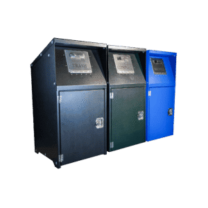3 Unit Recycle Center Trash Enclosure