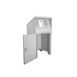 Clothing Donation Box - Front Open - Standard White