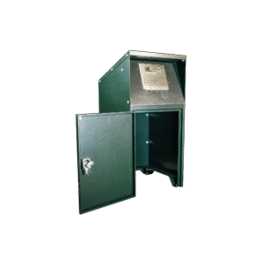 Compost Trash Enclosure - Open Empty - Play Green