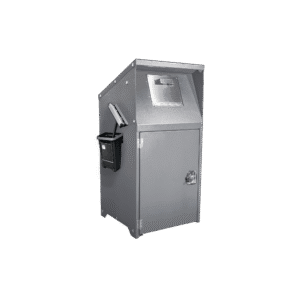 Gas Station Model Trash Enclosure - Light Gray