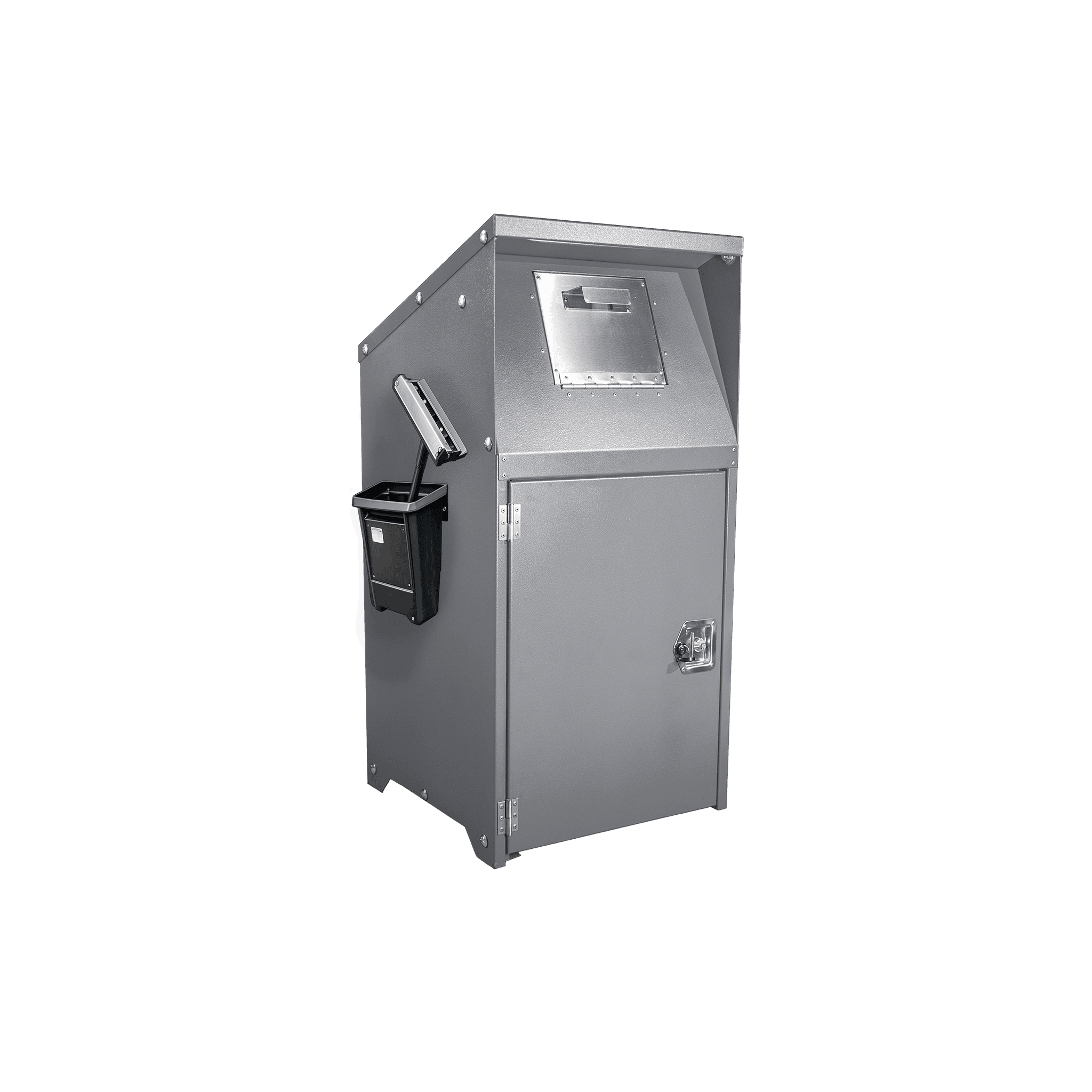 Gas Station Model Trash Enclosure - Light Gray