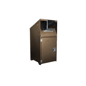 Hands-Free Trash Enclosure Front - Crystal Brown