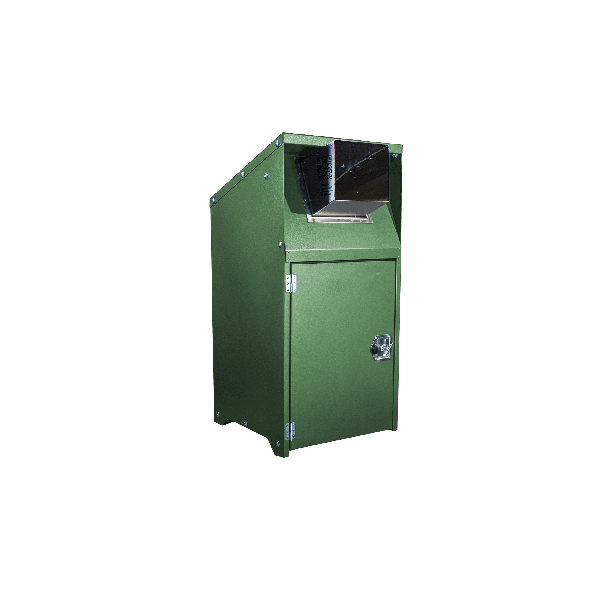 Hands-Free Trash Enclosure - Front - Play Green Hands-Free Trash Enclosure - Front - Play Green