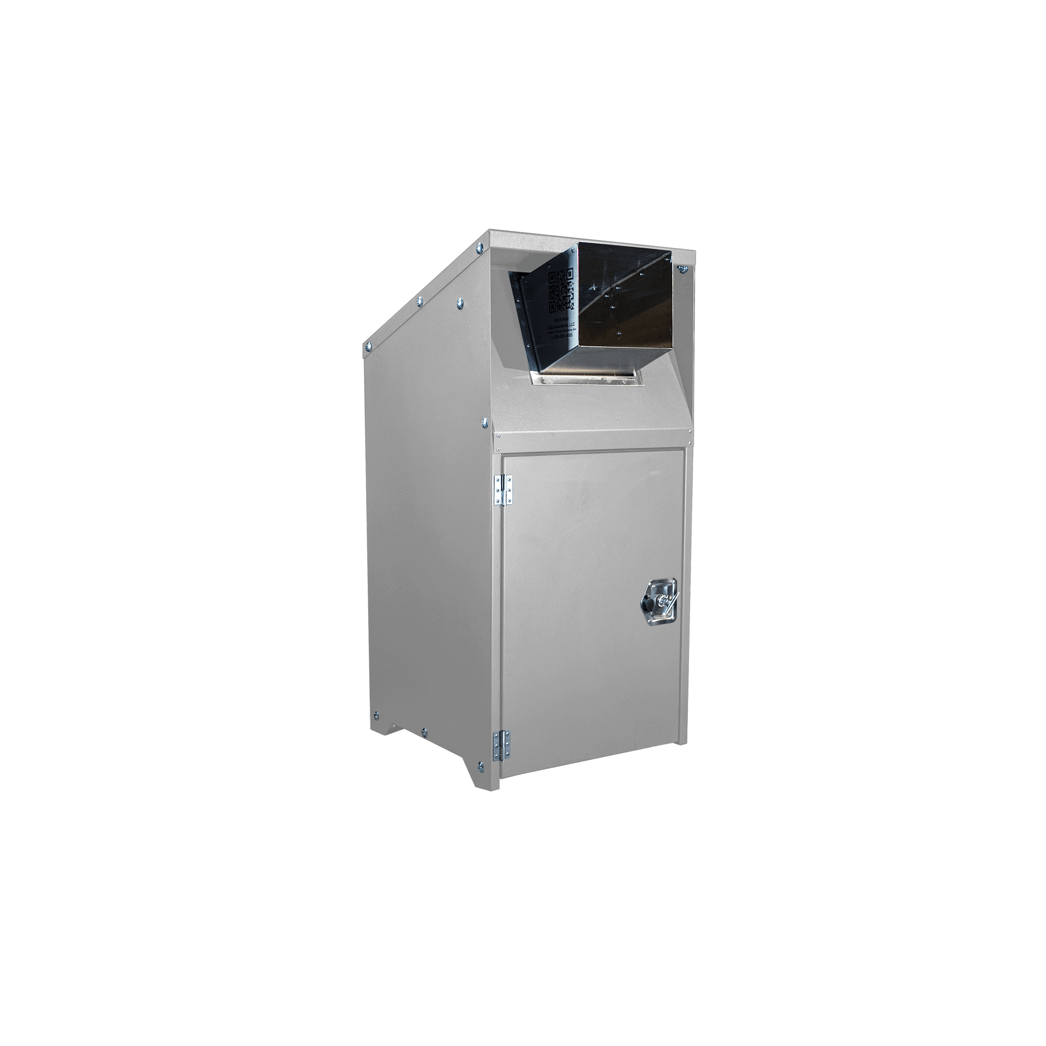 Hands-Free Trash Enclosure - Front - Standard White Hands-Free Trash Enclosure - Front - Standard White