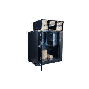 Parcel Box 3 Mailboxes - Standard Black - Open