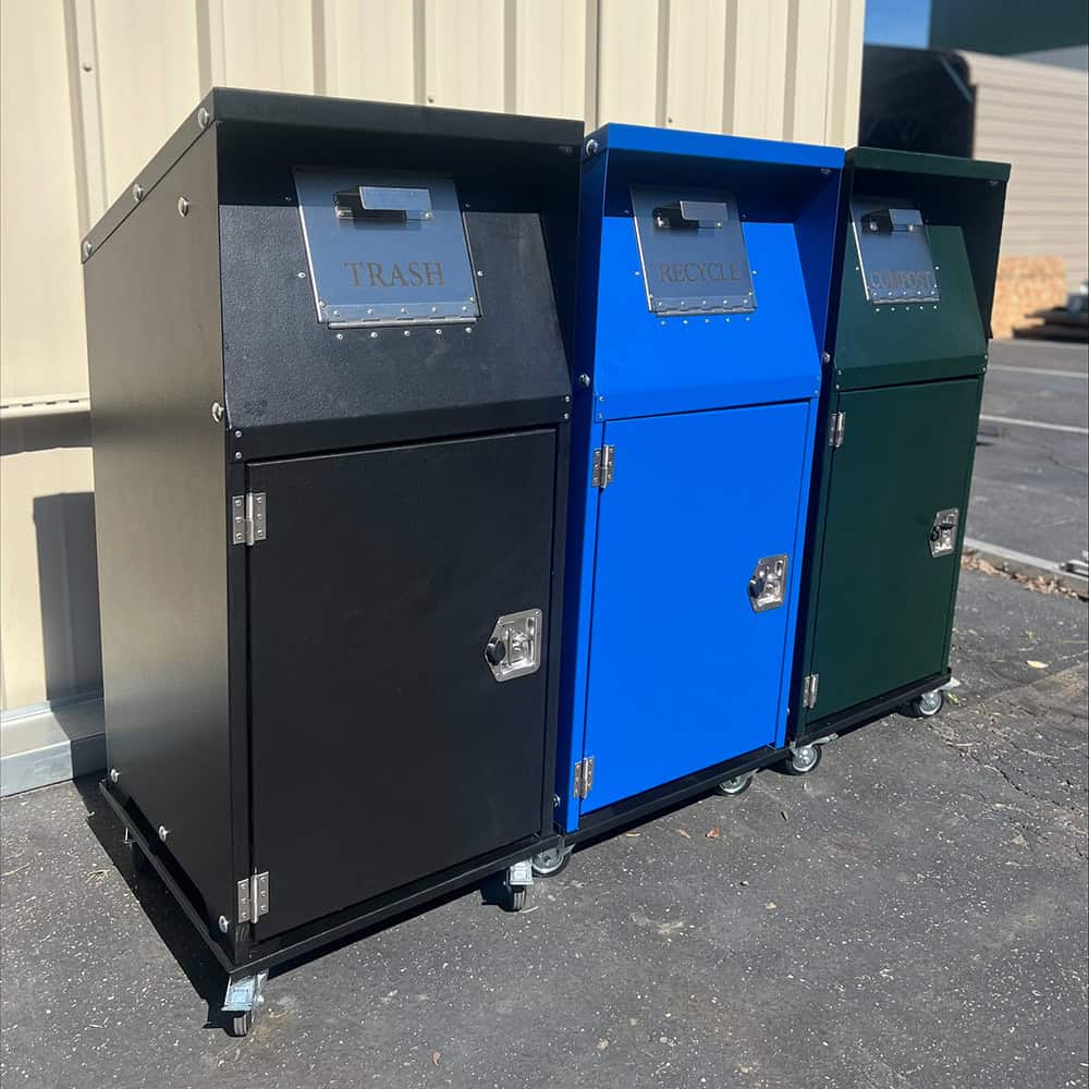 recycle waste station - iron paw box solutions